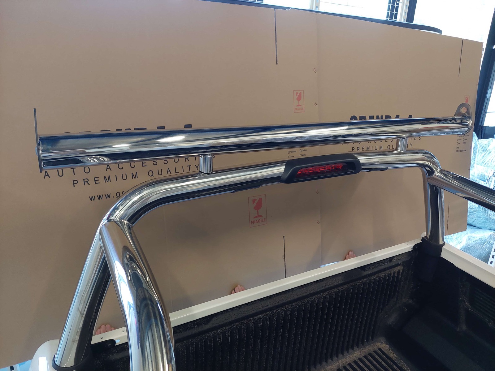 Universal Stainless Steel Ute Tub Ladder Rack Extension Bar Sports Bar Roll Bar Unbranded