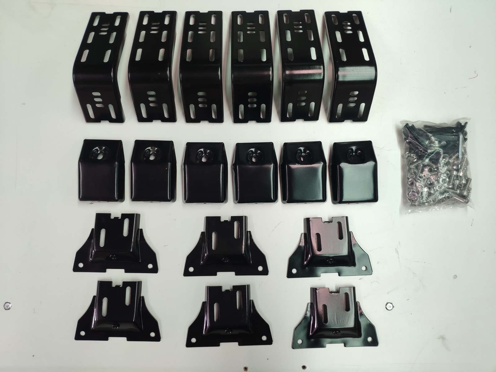 6-Pack Universal Roof Rack Gutter Mounts – Heavy Duty Steel Brackets For Cars
