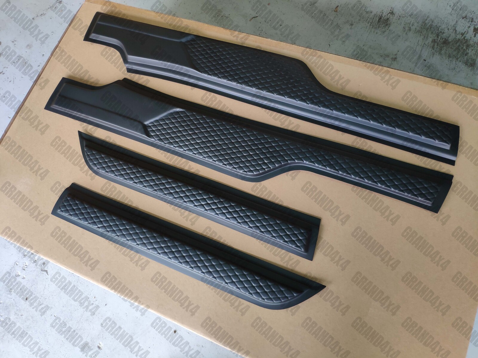 Upper Door Moulding Trim Matte Black to suit Toyota Hilux Dual Cab 2015