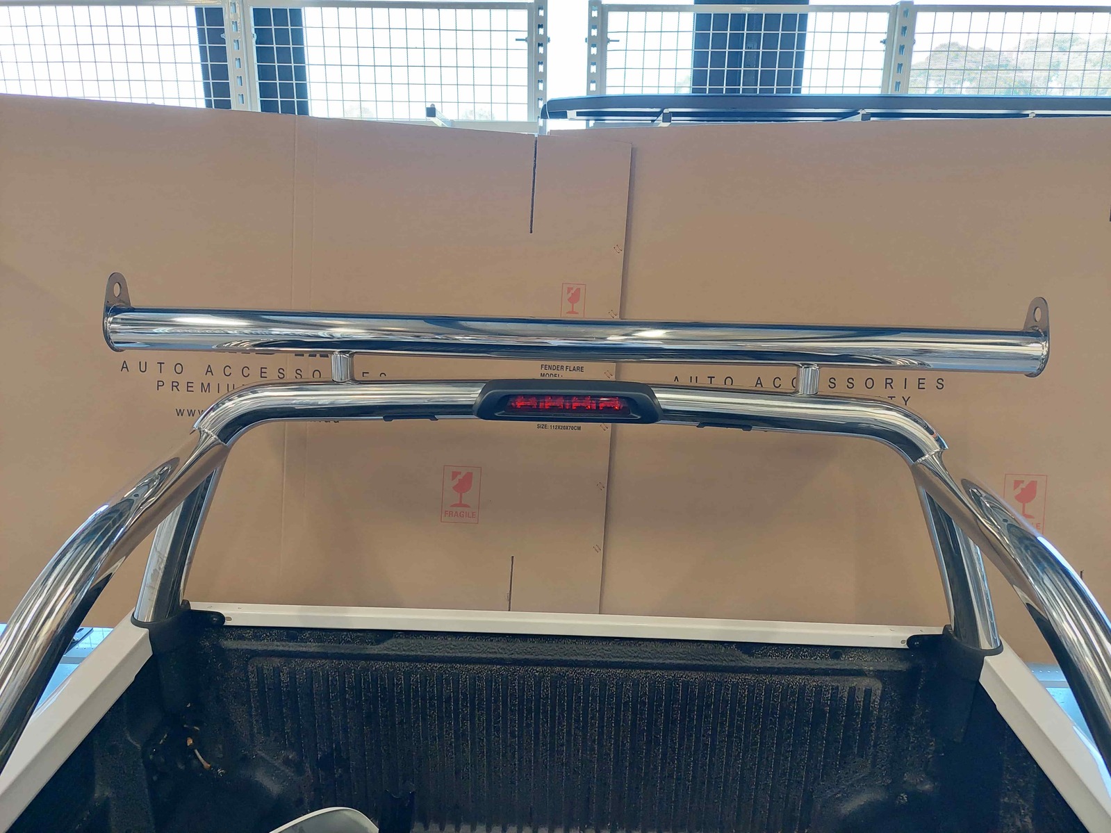 Universal Stainless Steel Ute Tub Ladder Rack Extension Bar Sports Bar Roll Bar GRAND4x4