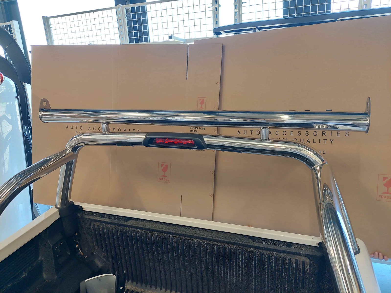 Universal Stainless Steel Ute Tub Ladder Rack Extension Bar Sports Bar Roll Bar GRAND4x4