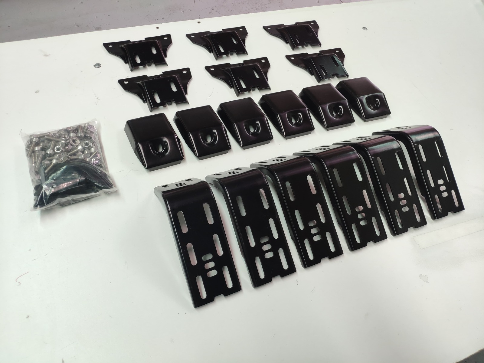 6 x 15CM Roof Rack Brackets Universal 15 CM for Rain Gutter Mounts 4WD