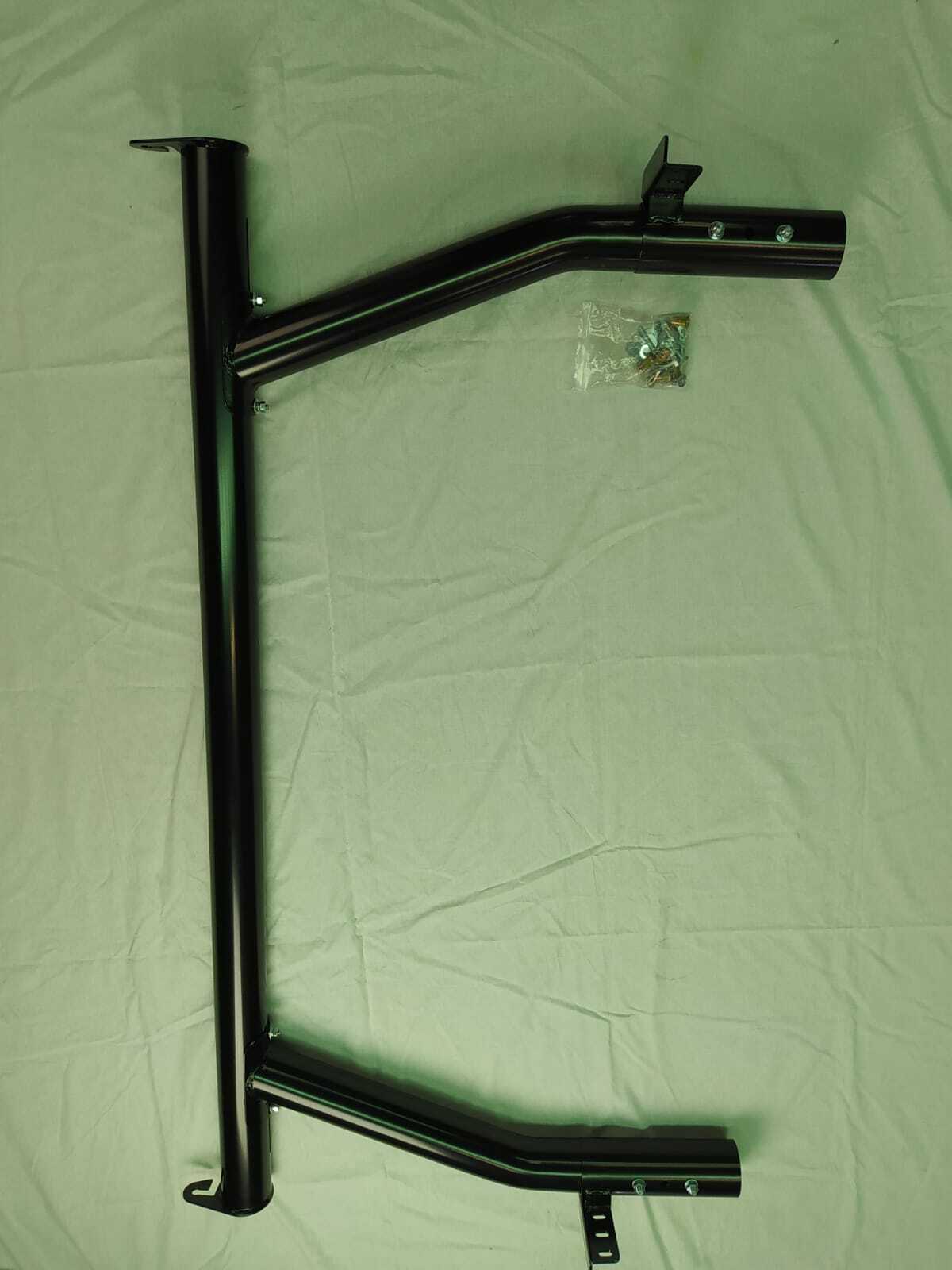 Black Steel Heavy Duty Adjustable Width Height UTE Tub Ladder Rack Roll