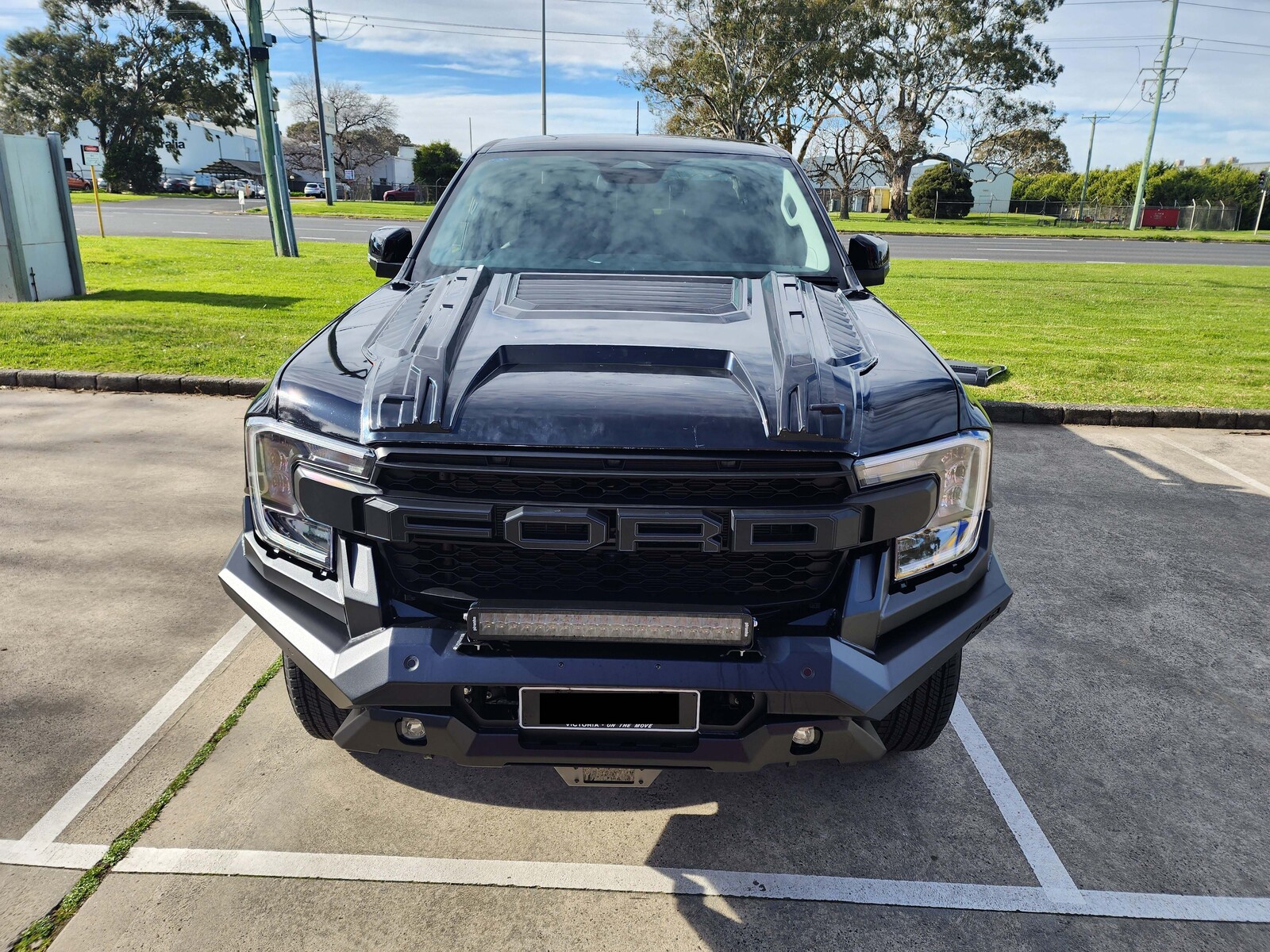 Bonnet Scoop Matte Black for Ford Ranger T9