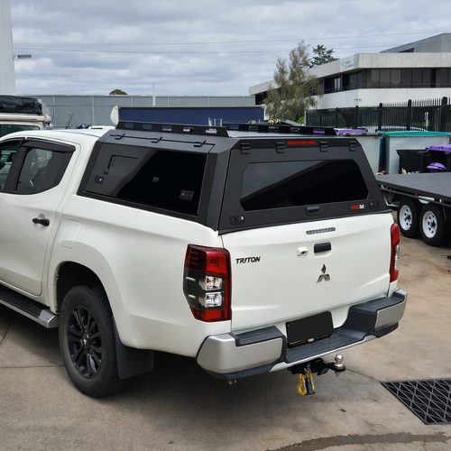 G4 Tub Canopy - Hybrid - For Mitsubishi Triton MQ/MR 2015-2023 - With Side Windows