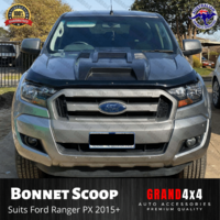 Matte Black Bonnet Scoop Fits Ford Ranger Next - Gen 2022+ MY22 Hood