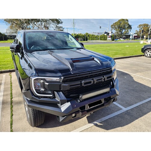 Matte Black Bonnet Scoop to suit Ford Ranger T9 2022 2023  Wildtrak/Sport/XLT/XL Premium