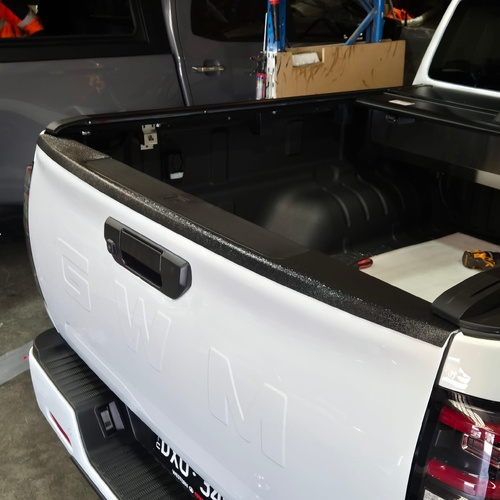 Tailgate Cover Cap Trim Rail Guard Matte Black for GWM Cannon Ute 2019 - 2025