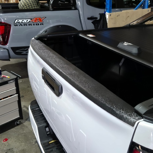 Tailgate Cover Cap Cover Trim Rail Guard Matte Black for GWM Cannon 2018-Current