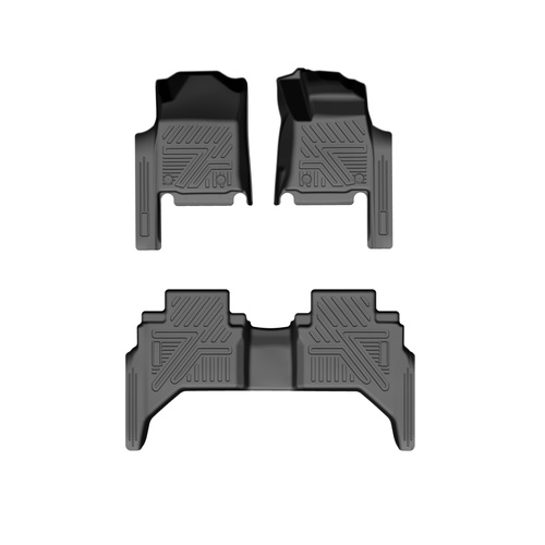 3D Moulded Floor Mats fit for Toyota Hilux N70 2005 - 2015 Auto 