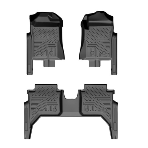 3D Moulded Floor Mats fit for Ford Ranger Next Gen 2022 - 2026 Auto