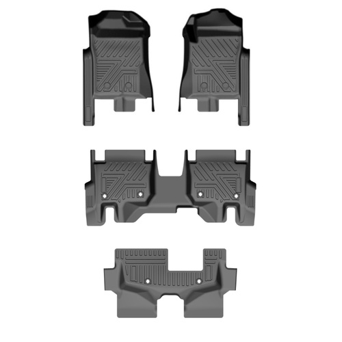 3D Moulded Floor Mats fit for Ford Everest 2022 - 2026 3 Rows