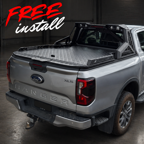 G4 Aluminium Checkerplate Hard Lid to suit Ford Ranger 2022+ Next Gen