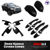 Side Mirror Cover + Door Handle Covers + Inserts for GWM Cannon Ute 2020 - 2022