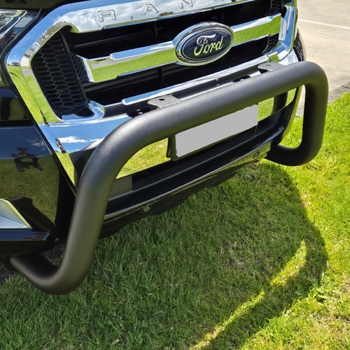 Black Steel Nudge Bar for Ford Ranger PX1/2/3 2011-2021 Sensor Compatible