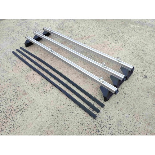 3 x 4" Heavy Duty Aluminium Roof Racks to suit Gutter Rail Mount Vehicles