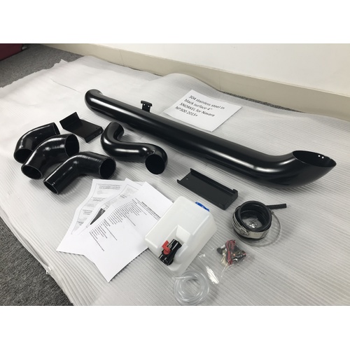 4" Black Grade 304 Stainless Steel Snorkel to suit Nissan Navara NP300 2015+