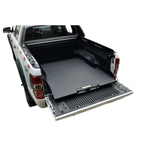 Black Aluminium Tub Slider Pull Out Tray for Dual Cab Utes