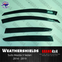 Weathershields Window Visors Tinted to suit Mazda 3 BM BN Sedan 2014 - 2019