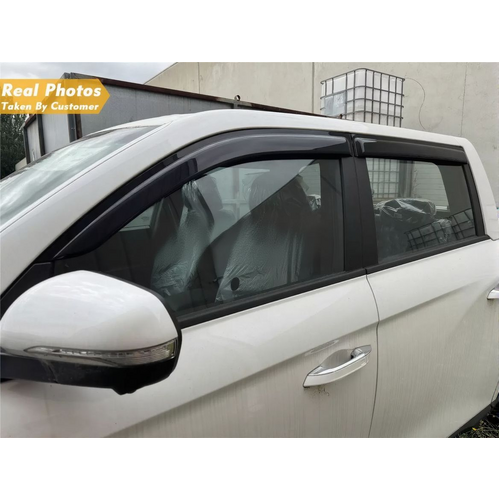 Premium Injection Weathershields Tinted Window Visors for SsangYong Musso 2018+
