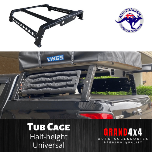 UTE TUB FULL CAGE UNIVERSAL STEEL HEAVY DUTY SUITS UTES ADJUSTABLE